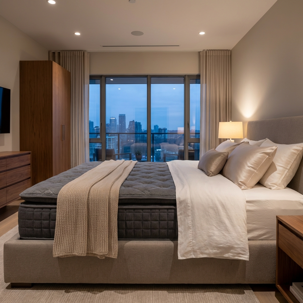 Colchón de lujo King Size con tecnología de soporte avanzado